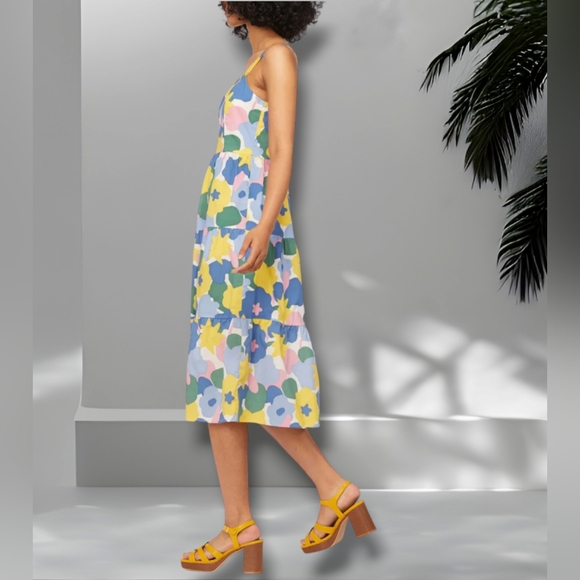 Modcloth Princess Highway Blossoms In The Breeze Tiered Midi Dress US 12 NWT - Picture 3 of 11